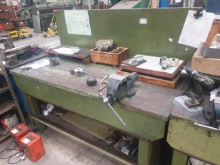Heavy Duty Timber Workbench with Vice