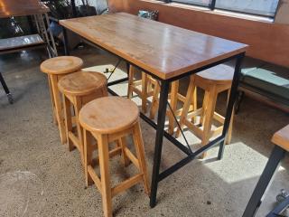 Bar Leaner and Stools