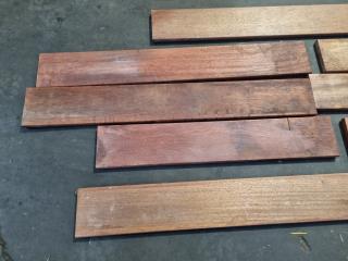 11x Assorted Dark Hardwood Boards