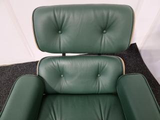 Eames Style Lounge Chair and Ottoman  - Leather