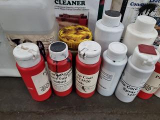 Assortment of Upholstery Cleaners, Oils, and Protectants