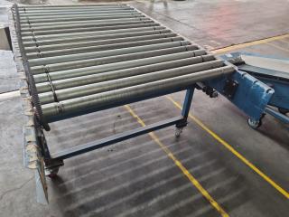 Industrial Mobile 3-Phase Powered Roller Conveyor Assembly