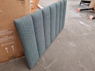 Two Padded Upholstered Wall Mounted Back Boards