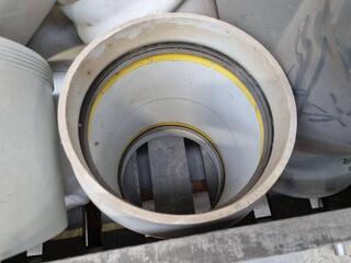 Assorted Large Diameter PVC Pipe Connectors, Fittings