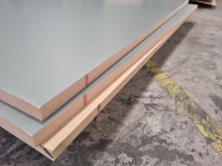 2 Panels of Grey Laminated MDF (18mm)