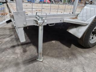 Elite Trailers Single Axle Ride On Traailer w/ Cage, Needs Repairs