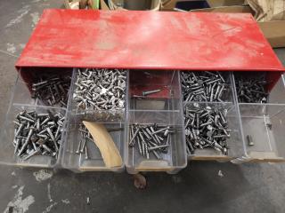 Assorted Lot of Fastening Hardware, Screws, Nuts, Nails & More