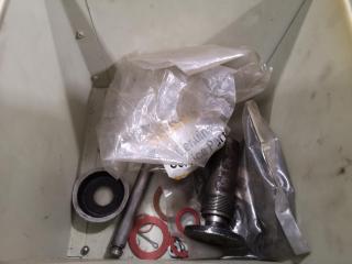 Enerpac Wall Mount Cabinet w/ Assorted Enerpac Spare Parts & More