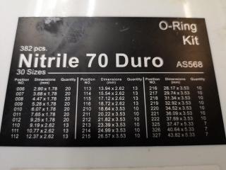2x Sets of Nitrile 70 Duro O-Ring Kits, Metric & Imperial Sizes
