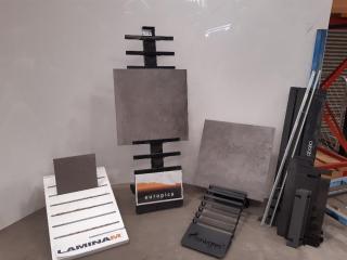 Assorted Tile Display Stands