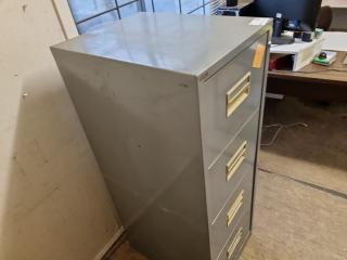 Vintage Harvey Steel 4-Drawer File Cabinet