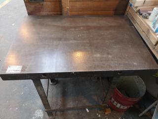Heavy Steel Workshop Table