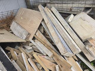 Lot of Timber and Plywood Concrete Formwork