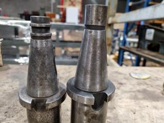 2x BT40 Tool Holders + Indexable Milling Cutter