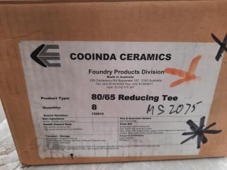 8 x Cooinda 80/65 Ceramic Reducing Tees