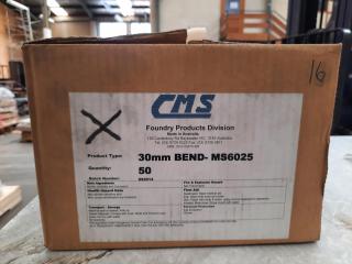 50 x CMS Foundry Ceramic 30mm Bend - MS6025