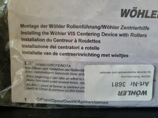 Wohler Cemera Centering Guide Skid Assembly