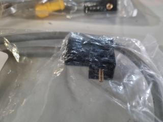 5x Turck Actuator and Sensor Cordsets, New