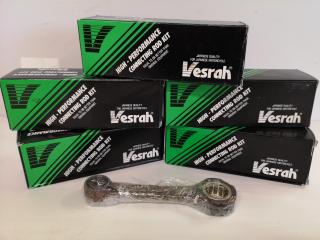 5x Vesrah High Performance Connecting Rods for Honda CR500, opened kits