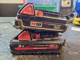 Milwaukee M18 Six Pack Sequential Charger w/ 2x Batteries