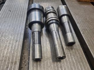 3 x R8 Spindle Taper Tool Holders