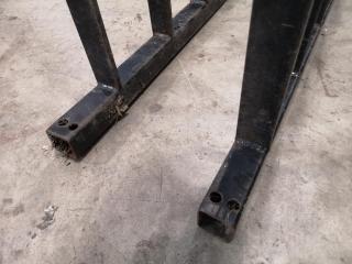 Pair of Heavy Duty Workshop Wall Mounted Material Support Racks