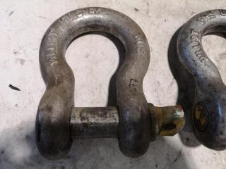 3x 12-Ton Lifting Bow Shackles