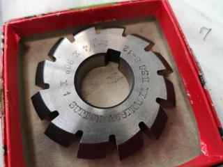 14x Assorted Slitting & Gear Milling Cutter Blades, Imperial Sizes