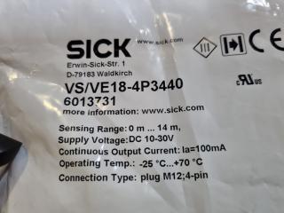 2x Sets of Sick Through-Beam Photoelectric Sensors