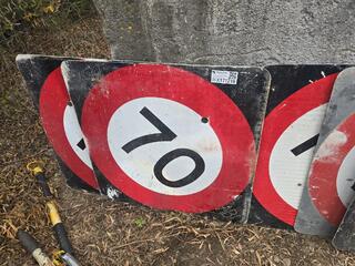 8 x Road Works Signs 