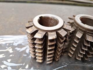 5 x Gear Hobber Cutters