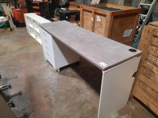 Laundry Counter with Pull Out Drawers