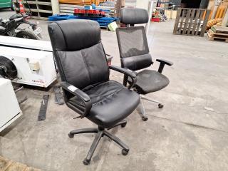 2 Office Gas Lift Chairs