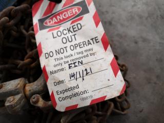 500kg Chain Block, Faulty Tag Attached