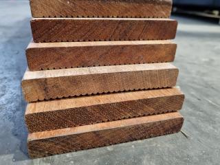 11x Assorted Dark Hardwood Boards
