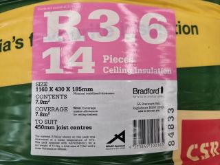 Bradford Gold R3.6 Ceiling Insulation, 7x Bundles