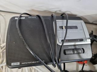 Assorted Radios, Power Leads, Keyboard, Power Boards, & More