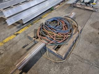 Lot of Air Cables and Steel Roller