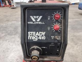 Weldwell Stead MIG322 Welder with Steady Mig 4WD Wire Feeder