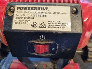 2x Powerbuilt 24W LED Portable Work Lights