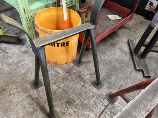 Pair of Steel Material Support Stands / Saw Horses