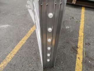 2x Large Aluminium Wall Ventilation Vents
