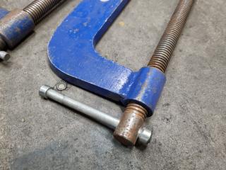 2x Nuweld 250mm G-Clamps
