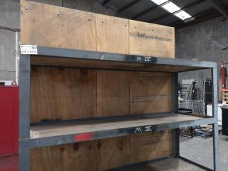 Heavy Steel Framed Workshop Storage Rack Shelf Unit