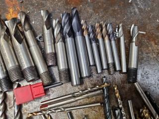 120+ Assorted Milling Drills, Cutters, & More