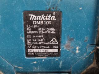 Makita Jobsite Radio DMR107, has faults