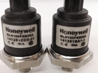 2x Honeywell MLH Series Heavy Duty Pressure Transducers