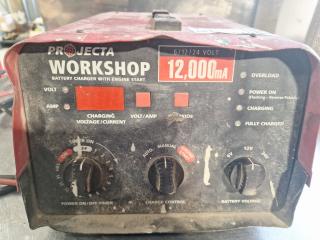 Projecta 6/12/24V 12,000mA Workshop Battery Charger (With Engine Start)