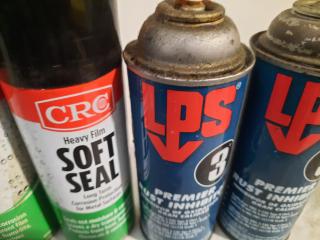 Assortment of Paints and Lubricants
