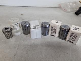 4x Assorted Drill Collets, New
